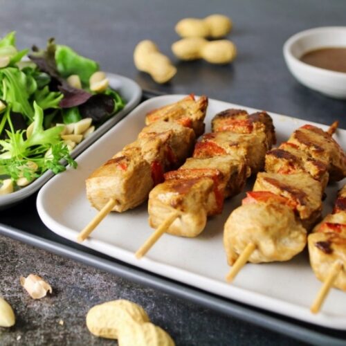 Brochettes de poulet thaï ig bas