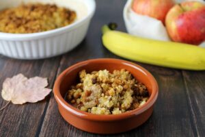 recette crumble pomme banane ig bas amande